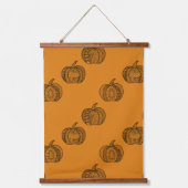 Tapisserie Suspendue Doodles d'Halloween boho mandala citrouilles Autom (Recto)