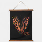 Tapisserie Suspendue Dragon en flammes derrière l'épée (Recto)