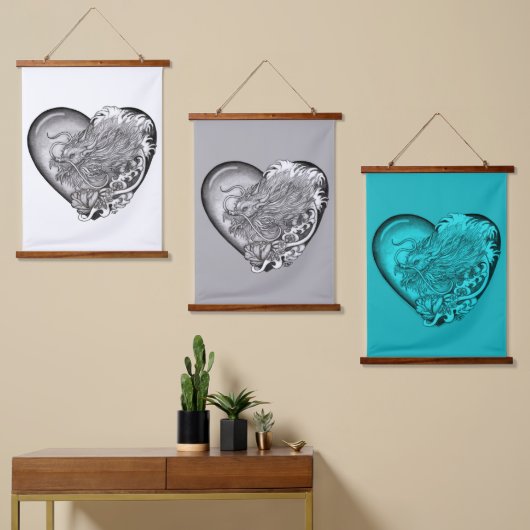 Tapisserie Suspendue Dragon Heart (Asymétrique)