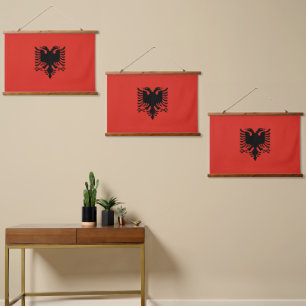 Tapisserie Suspendue Drapeau albanais