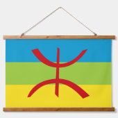 Tapisserie Suspendue Drapeau Amazigh Drapeau Berber Drapeau Kabyles (Devant)