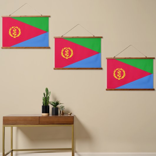Tapisserie Suspendue Drapeau de l'Érythrée (Asymétrique)