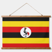 Tapisserie Suspendue Drapeau de l'Ouganda (Recto)