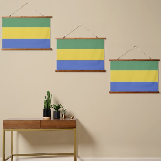 Tapisserie Suspendue Drapeau Gabon (Asymétrique)