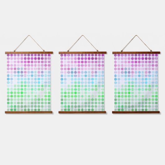 Tapisserie Suspendue Drapeau super Eclectique Boho Abstrait Toric Pride (Tripler)
