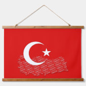 Tapisserie Suspendue Drapeau turc (Recto 2)