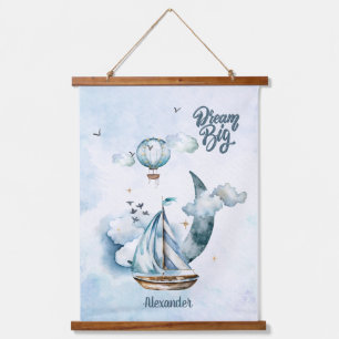 Tapisserie Suspendue Dream Big Ship in the ocean Personnalisable