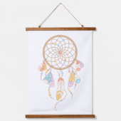 Tapisserie Suspendue Dreamcatcher de Boho sur l'ensemble blanc de 3 (Recto)