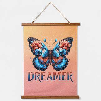 Tapisserie Suspendue Dreamer Floral Butterfly Tapestry
