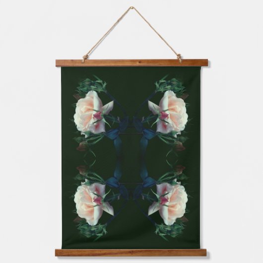 Tapisserie Suspendue Dreamy Peach Rose Abstrait (Recto)