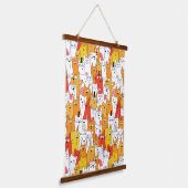 Tapisserie Suspendue Drôle Cartoon Cats Group Doodle (Angulaire)