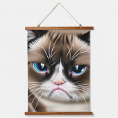 Tapisserie Suspendue Drôle M. et Mme Angry Cats (Recto)