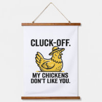 Drôle Vintage Cluk Off Amateur de Poulet Minimalis