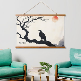 Tapisserie Suspendue Eagle on Bare Tree