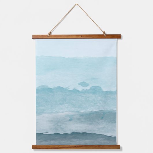 Tapisserie Suspendue Eau bleu mer Abstraite (Recto)