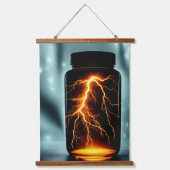 Tapisserie Suspendue Éclair Dans Un Art numérique À Bouteille (Recto)