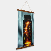 Tapisserie Suspendue Éclair Dans Un Art numérique À Bouteille (Angulaire)