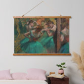 Tapisserie Suspendue Edgar Degas - Danseurs, rose et vert (Chambre à coucher)