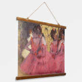 Tapisserie Suspendue Edgar Degas Les Danseurs Roses (Angulaire)