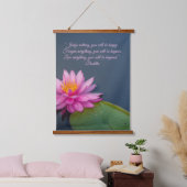 Tapisserie Suspendue Editable Lotus Juge Rien Pardonner Tout (Chambre à coucher)