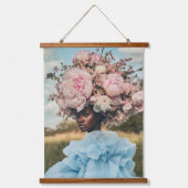 Tapisserie Suspendue Élégance éthérique en fleur (Recto)