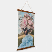 Tapisserie Suspendue Élégance éthérique en fleur (Angulaire)