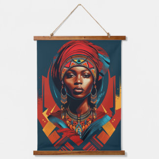 Tapisserie Suspendue Élégance Masai Femme