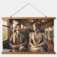 Élégance victorienne sur un voyage en train