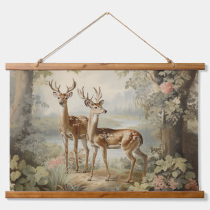 Tapisserie Suspendue Élégant Deer Antique Woodland Wildlife