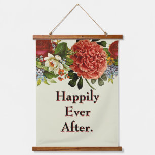 Tapisserie Suspendue Élégant floral BOHO rétro Hydrangea Mariage