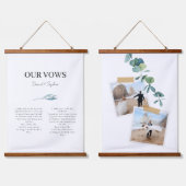 Tapisserie Suspendue Elégant mariage Vows Anniversaire Cadeau (Double)