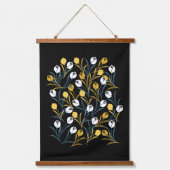 Tapisserie Suspendue Élégant motif floral de Tulipe (Recto)