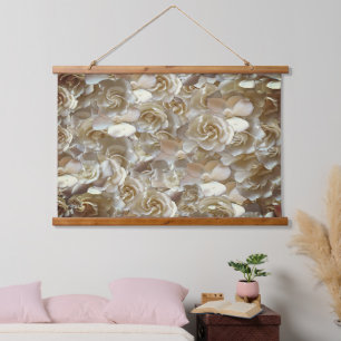 Tapisserie Suspendue Élégant Rose floral Motif pétal