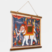 Tapisserie Suspendue Eléphant indien vintage (Angulaire)