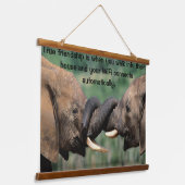 Tapisserie Suspendue Eléphants ensemble (Angulaire)