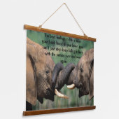 Tapisserie Suspendue Eléphants ensemble en Afrique (Angulaire)