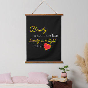 Tapisserie Suspendue Elevate Your Space - Beauté Slogan Mur pendaison