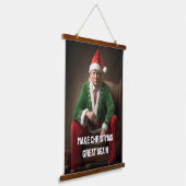 Tapisserie Suspendue Elf de Noël Donald Trump (Angulaire)