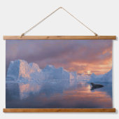 Tapisserie Suspendue Embre Antarctique : Le répit du coucher de soleil  (Devant)