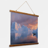 Tapisserie Suspendue Embre Antarctique : Le répit du coucher de soleil  (Angulaire)