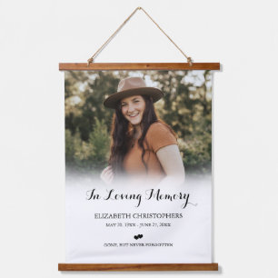 Tapisserie Suspendue En Mémoire d'amour Photo personnalisée Mémorial fu