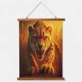 Tapisserie Suspendue Enraged Cheetah (Recto)