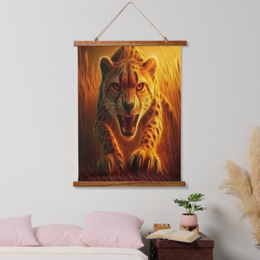Tapisserie Suspendue Enraged Cheetah (Chambre à coucher)