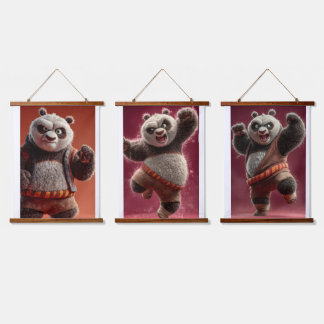 Tapisserie Suspendue Ensemble d'art mural de 3 pièces pour enfants Pand