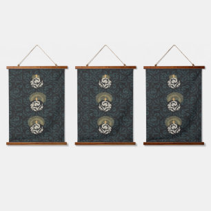 Tapisserie Suspendue ensemble de 3 motifs de tissage à la lueur des bou