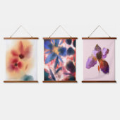 Tapisserie Suspendue Ensemble de peintures à l'aquarelle florale (Tripler)