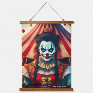 Tapisserie Suspendue Ensemble de Rouleaux Muraux de Clowns Féminins Eff