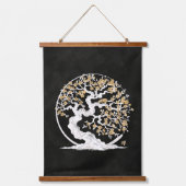 Tapisserie Suspendue Enso Zen Cercle Sakura arbre (Recto)