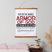 Tapisserie Suspendue Ephesians 6:11 Put on the Whole Armor of God (Chambre à coucher)