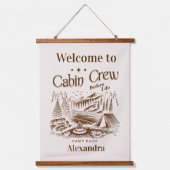 Tapisserie Suspendue Équipe Cabine de camp avant bachelorette (Recto)